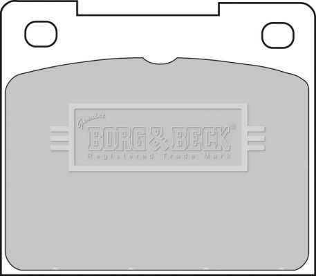 BORG & BECK Комплект тормозных колодок, дисковый тормоз BBP1307